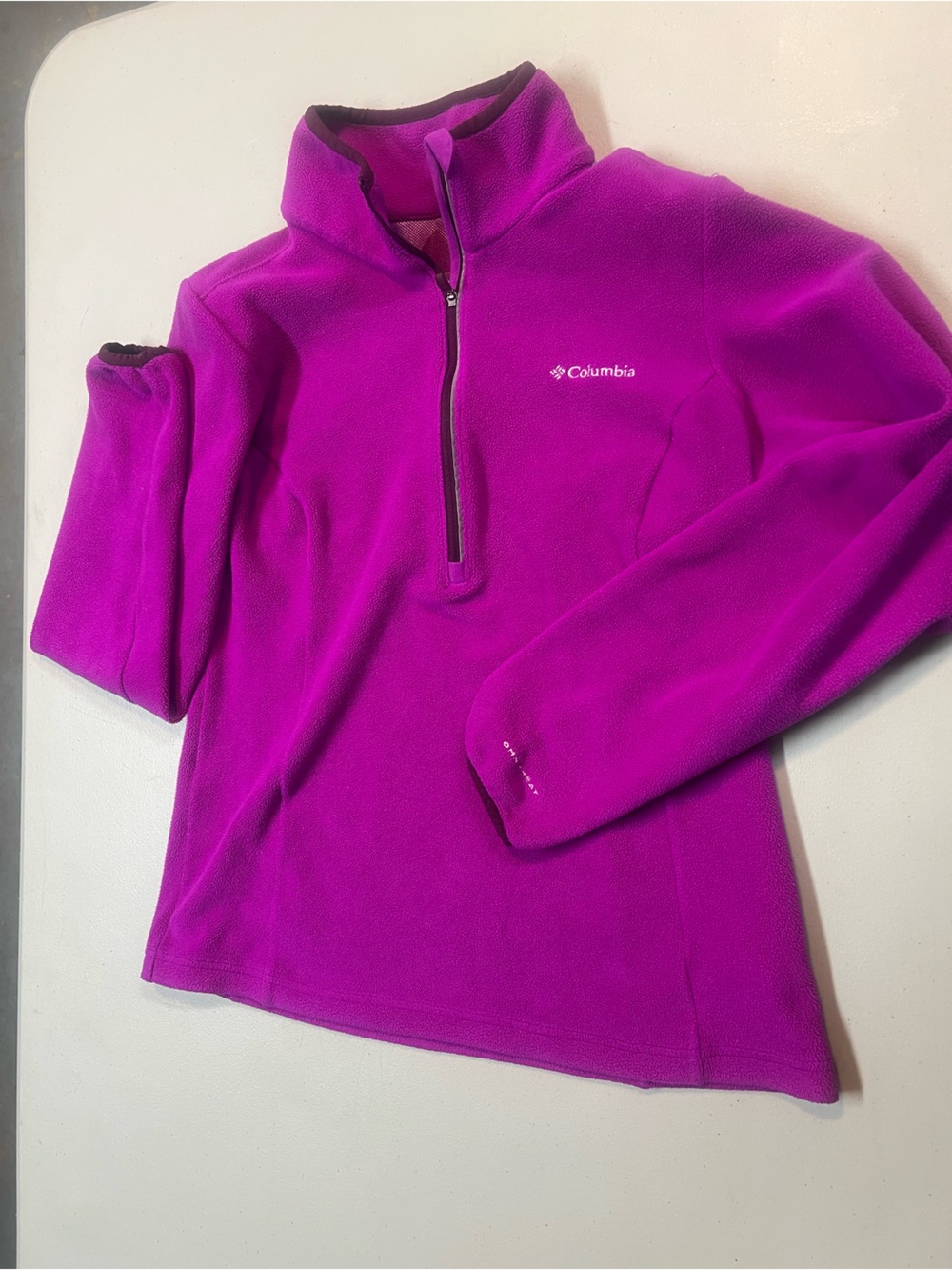 Columbia Women’s Small Purple Omni-Heat Fleece Full Zip Jacket